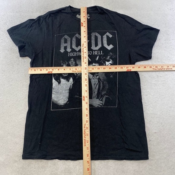 AC/DC Highway To Hell Graphic Tee Thrifted Vintage Style Size M - Picture 5 of 10